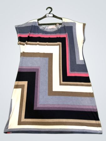 Cami-Kleid mit geometrischem Muster
