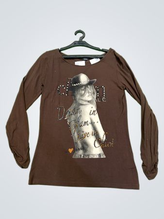 Jones Langarm-Graphic-T-Shirt