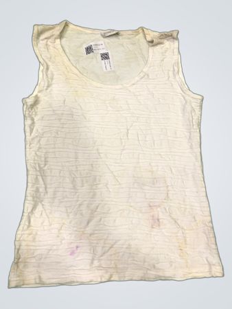 Bonita White Textured Tank Top