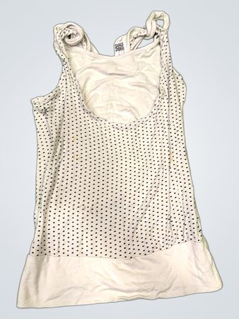 D2 Fashion B'ss Weißes Polka-Dot Tanktop