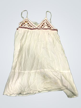 Les Petites. Paris Weißes Besticktes Kleid