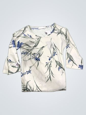 MARICONA Floral Print Bell Sleeve Top