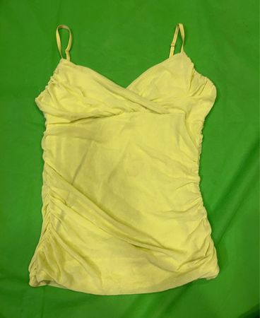 Gelbe geraffte Camisole