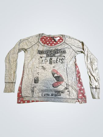 Guess 'Love Angeles' Grafik Langarmshirt