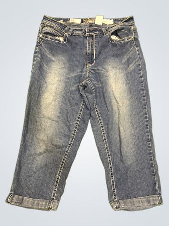 Revolt Damen Größe 14 Denim Capri Jeans