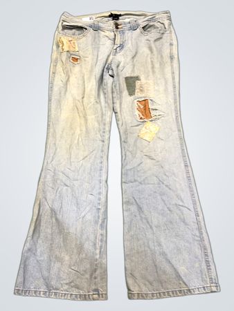 New York & Company Hellblau Schlagjeans