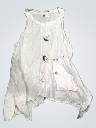 SISI®bella White Linen Blend Top