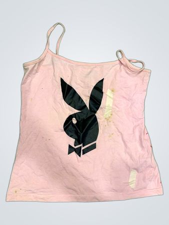 Rosa Tanktop mit "Rom 2007" und Namen