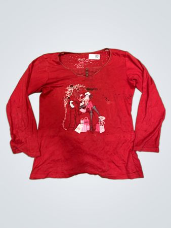 Etam Langarm-Grafik-T-Shirt