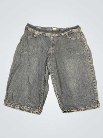 Terra & Sky Damen Plus-Size Denim Bermuda-Shorts