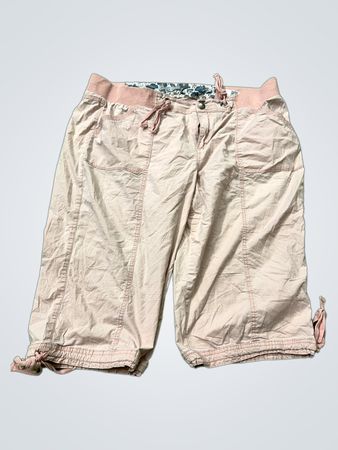 ONESONE Damen Pinke Cargo Capri-Hose Größe XXL