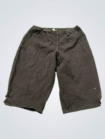 Croft & Barrow Damen Plus 2X schwarze Caprihosen