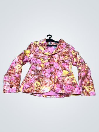 W.R.G. "Made in France" Floral Print Blazer