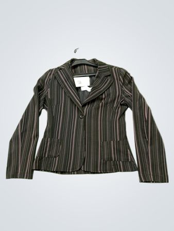 Damen-Pinstripe-Blazer
