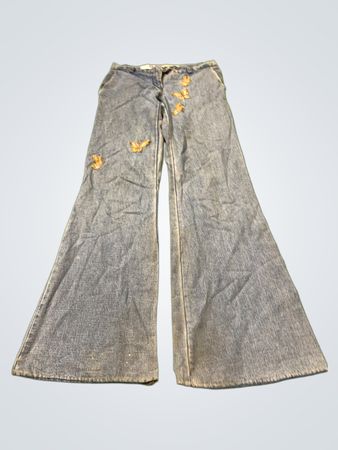 IMPERIAL Bell Bottom Jeans mit Schmetterlingsverzierungen