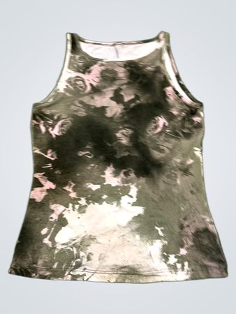 Ärmelloses Tanktop mit Blumenmuster
