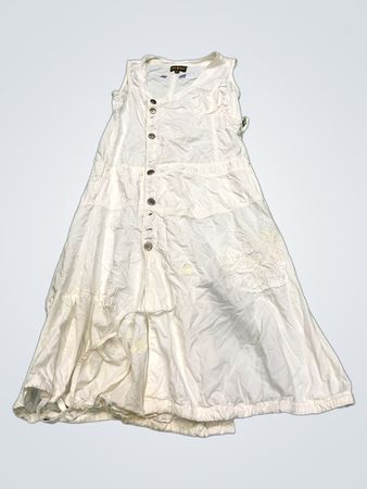 SUR KANA Ärmelloses weißes Kleid