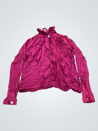 COMPLICÉ SOIE Pink Falten Hemd mit Knöpfen