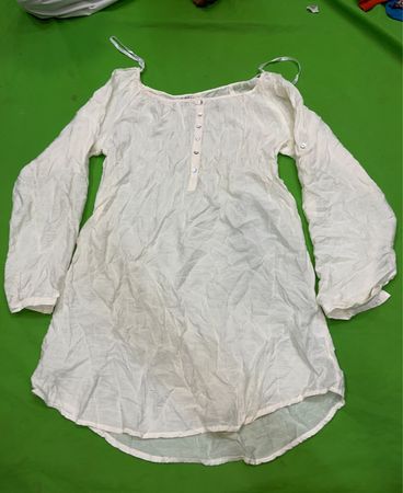 Lässiges Kleid L Weiße Tunika