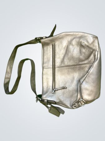 Coach Metallic Leather Shoulder Bag