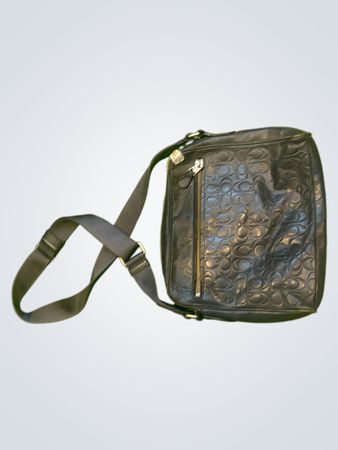 Coach Embossed Leather Sling Bag