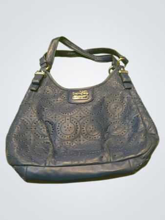 Coach Blue Leather Hobo Bag
