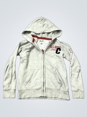 CREEKS Grauer Zip-Up Hoodie mit "ALL GOOD C" Grafik