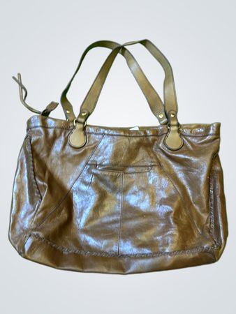 Braune Leder-Toteバッグ