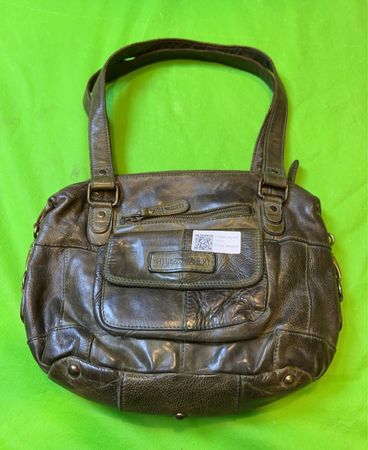 CHILLI BEANS Braune Leder Schultertasche