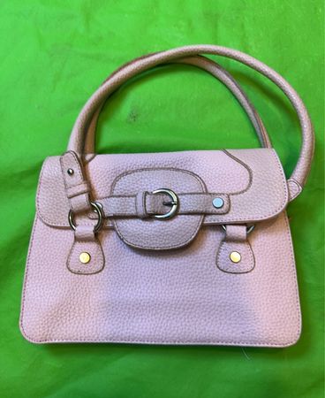 Rosa Lederhandtasche