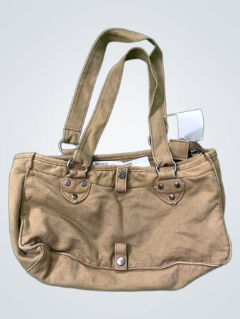 Sfera Tan Canvas Schultertasche