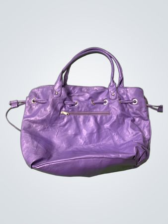 Lila Kordelzug-Handtasche