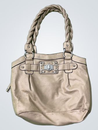 Rosetti Beige Handtasche mit Geflochtenen Griffen