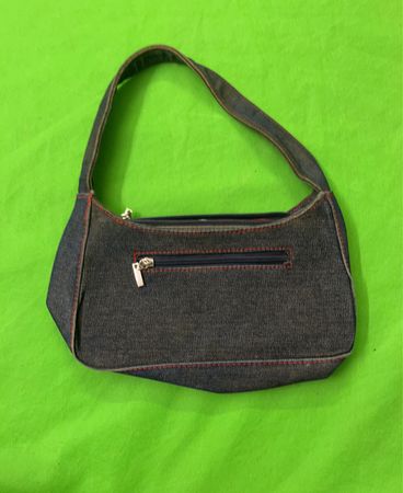 Denim-Schultertasche