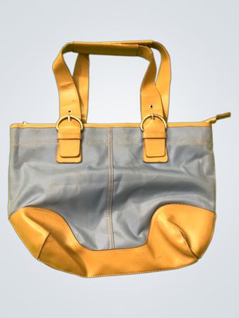 Blau und Beige Tasche