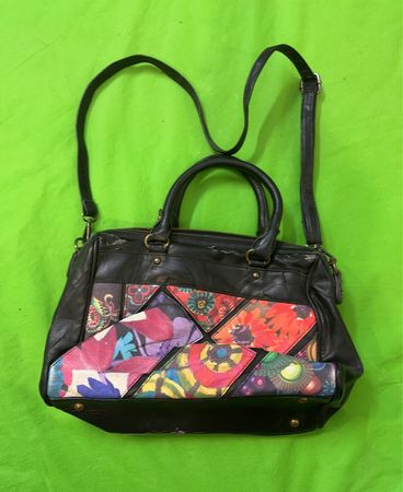 Desigual Patchwork Satchel Bag