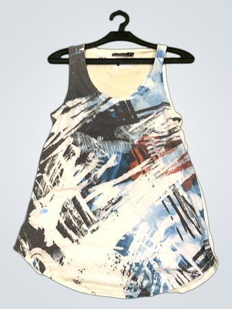 La Modeest À Vous Abstract Print Tank Top