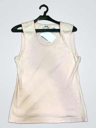 G.W. Pinkes Spitzenabschluss Tanktop