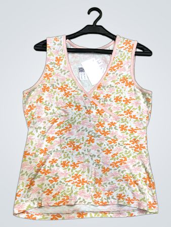 Vintage Vanguard Stock Ärmelloses Blumenshirt