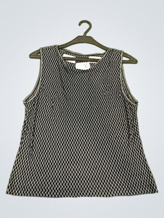 Ärmelloses Top mit Diamantmuster