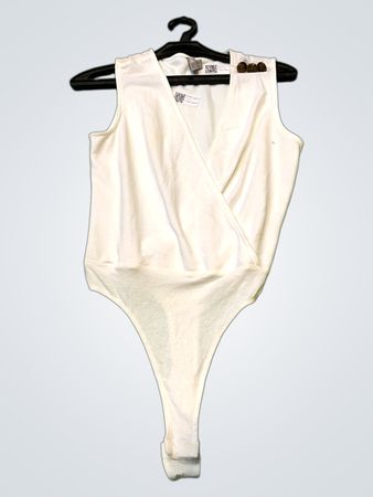 ASOS White Wrap Bodysuit