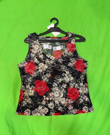 Flieder Spitze Tanktop