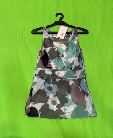 Mexx Ärmellose Blusen-Tunika mit Floralprint