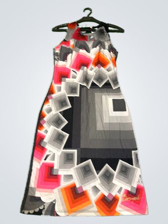 Desigual Ärmelloses Maxikleid mit geometrischem Druck