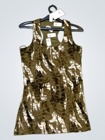 Coolcat Camouflage Print Tank Top