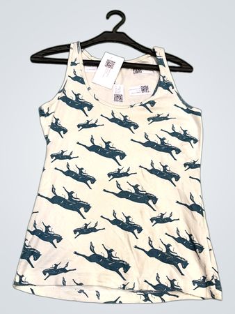 Vintage Vanguard Stock Tank Top mit Pferdedruck