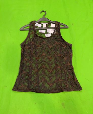 SARAH PACINI Damen Spitzen Tanktop