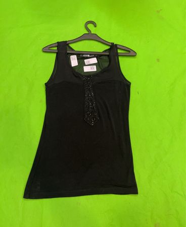 Cache Cache Schwarzes Verziertes Tanktop