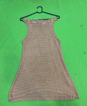 Papaya Damen Gold Häkelkleid Größe 10