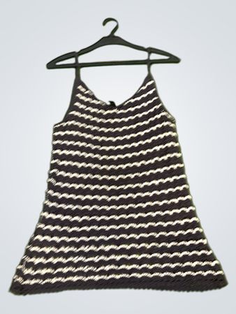 Alfani Damen Größe L Schwarz-weiß gestreiftes Strickkleid